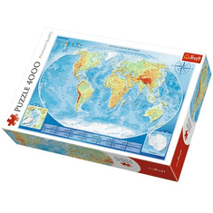 Trefl Nagy földrajzi világtérkép 4000db-os puzzle (45007T) (5900511450071)