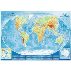 Trefl Nagy földrajzi világtérkép 4000db-os puzzle (45007T) (5900511450071)