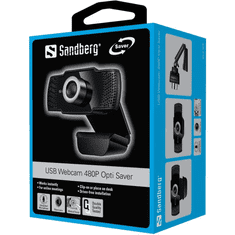 Sandberg Opti Saver USB webkamera fekete (333-97) (sandberg33397)
