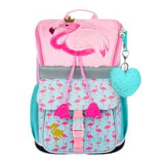 BAAGL 3 SET Zippy Flamingo: aktatáska, tolltartó, táska, táska
