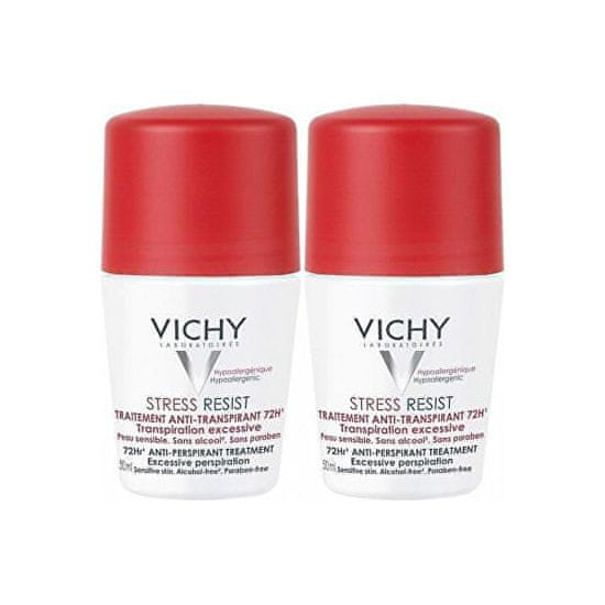 Vichy Izzadásgátló roll-on túlzott izzadás ellen(Stress Resist 72H) 2 x 50 ml