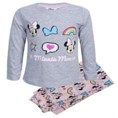 Disney pizsama Minnie Egér szivárvánnyal szürke 3-4 év (104 cm)