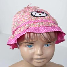 HELLO KITTY gyerek nyári kalap pink 1-2 év
