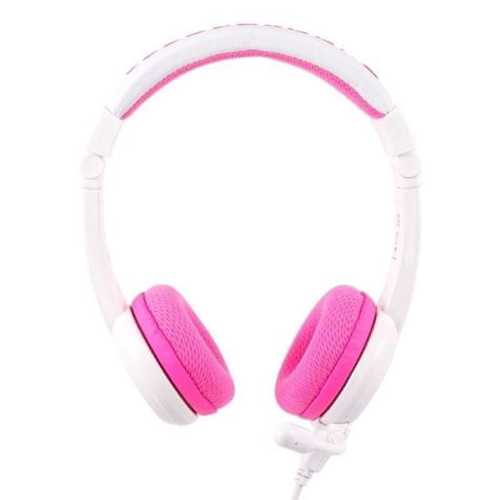 BuddyPhones School+ gyerek fejhallgató mikrofonnal, rózsaszín