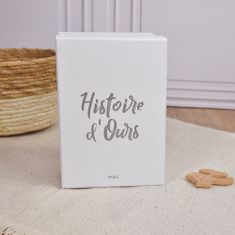 Doudou Histoire d'Ours plüss barát fehér nyúl 40 cm