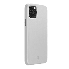CellularLine ELITE műanyag telefonvédő (mikrofiber belső, valódi bőr hátlap) FEHÉR [Apple iPhone 12 Pro] (ELITECIPH12MAXW)