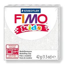 FIMO "Kids" gyurma 42g égethető glitteres fehér (8030-052) (8030-052)
