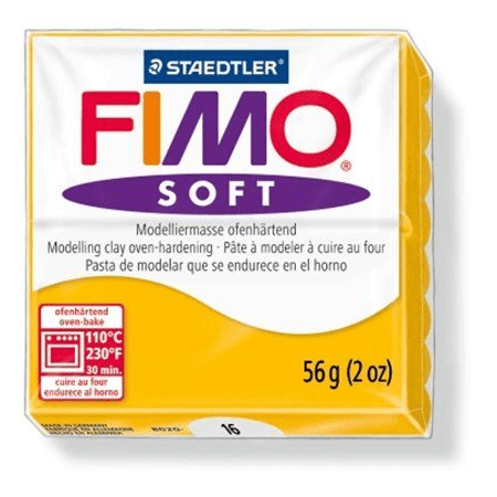 FIMO "Soft" gyurma 56g égethető napsárga (8020-16) (8020-16)