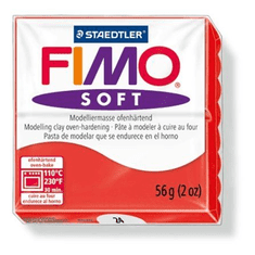 FIMO "Soft" gyurma 56g égethető indián piros (8020-24) (8020-24)