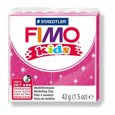 FIMO "Kids" gyurma 42g égethető glitteres rózsaszín (8030 262) (8030 262)