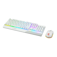 MSI VIGOR GK30 COMBO Gaming Keyboard + Optical Mouse, US, Fehér (S11-04US319-CLA)