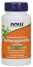 NOW Foods Ashwagandha kivonat, 450 mg, 90 Vega kapszula