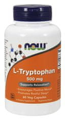 NOW Foods L-Triptofán 500 mg, 60 db növényi kapszula