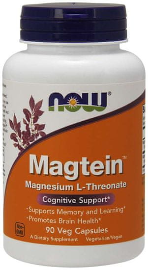 NOW Foods Magtein Magnesium (magnézium-L-treonát), 90 db növényi kapszula