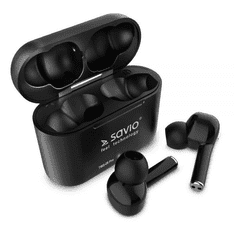 SAVIO TWS-08 Pro vezeték nélküli Bluetooth fülhallgató fekete (TWS-08 PRO)