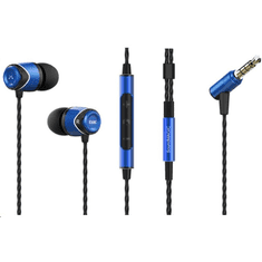 SoundMAGIC E10C In-Ear mikrofonos fülhallgató kék-fekete (SM-E10C-04) (SM-E10C-04)