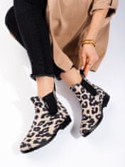 Amiatex Női gumicsizma 93655 + Nőin zokni Gatta Calzino Strech, bézs és barna árnyalat, 37