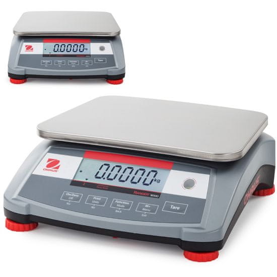 shumee Professzionális ipari asztali mérleg elemmel RANGER 3000 15kg / 0,5g - OHAUS R31P15