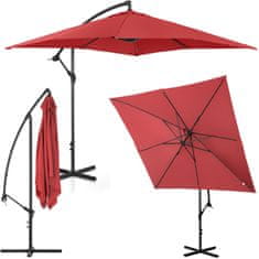 shumee Kerti esernyő négyzet alakú rúdon 250 x 250 cm, gesztenyebarna