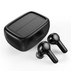 shumee TWS vezeték nélküli fejhallgató napelemes töltővel, fekete