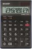 Sharp EL-145TBL irodai számológép - 14 számjegy, Napelem, ÁFA számítás, GT - Grand Total, Előjelváltás, Döntött kijelző, fekete-kék