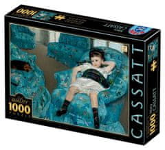 D-Toys Puzzle Kislány a kék székben 1000 darab