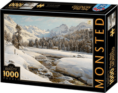 D-Toys Puzzle Téli táj Svájcban Engadin közelében 1000 darab