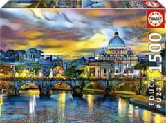 EDUCA Puzzle Szent Péter bazilika és Angyalok hídja 1500 db