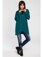 BeWear Női hosszú pulóver Lirohn B054 zöld XXL/3XL