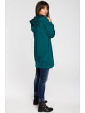 BeWear Női hosszú pulóver Lirohn B054 zöld S/M