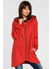 BeWear Női hosszú pulóver Lirohn B054 piros S/M