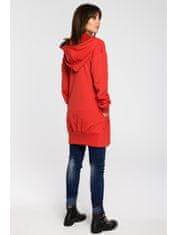 BeWear Női hosszú pulóver Lirohn B054 piros L/XL