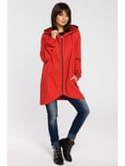 BeWear Női hosszú pulóver Lirohn B054 piros S/M
