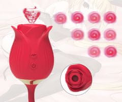 Pink Baroness Rózsakirálynő - Kettős stimulációs rózsavibrátor