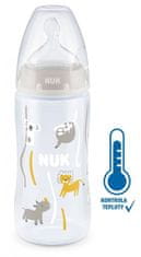 Nuk FC+ cumisüveg hőmérséklet-szabályozóval 300 ml - bézs színű