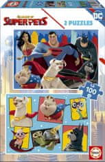 EDUCA Puzzle DC League of Super Pets 2x100 darabos puzzle DC League of Super Pets