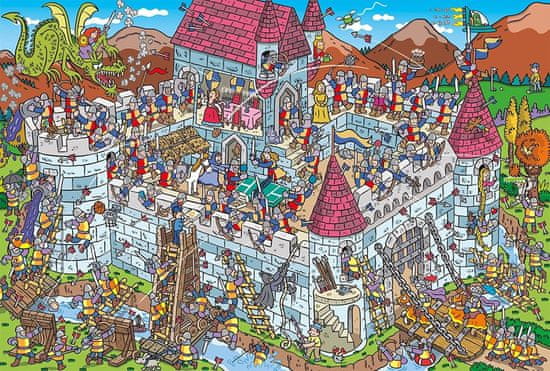 Schmidt Puzzle A lovagi kastély látképe 200 darab