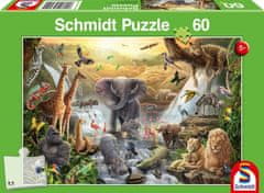 Schmidt Puzzle Állatok Afrikában 60 darab