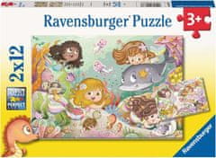 Ravensburger Puzzle Tündérek és sellők 2x12 darab