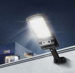 BigBuy 120 COB LED napelemes lámpa sötétedés érzékelővel és távirányítóval (BB-19443)