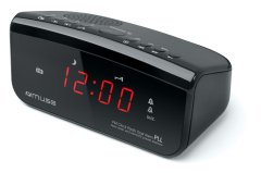 Muse M-12 CR órásrádió, digitális FM rádió, 2 ébresztési időpont lehetőség, vörös kijelző
