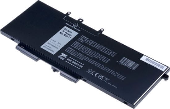 T6 power Akkumulátor Dell Latitude 5290 készülékhez, Li-Poly, 7,6 V, 8950 mAh (68 Wh), fekete