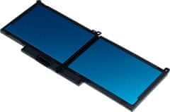 T6 power Akkumulátor Dell Latitude 13 7380 készülékhez, Li-Poly, 7,6 V, 7500 mAh (57 Wh), fekete