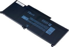 T6 power Akkumulátor Dell Latitude 14 7490 készülékhez, Li-Poly, 7,6 V, 7500 mAh (57 Wh), fekete