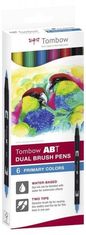 Tombow ABT Dual Pen Brush kétoldalas ecsetmarker készlet - Elsődleges színek 6 db