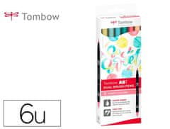 Tombow ABT Dual Pen Brush kétoldalas ecsetmarker készlet - Candy színek 6 db