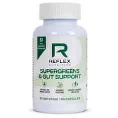 Reflex Supergreens és Gut Support, 90 kapszula