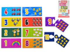 Connect the Numbers - Puzzle/Puzzle/Dupla számok és képek 20 kártya