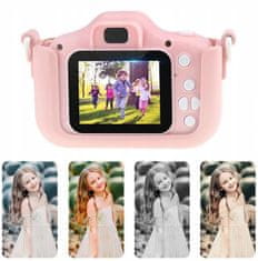 Kruzzel 22296 Gyermek digitális fényképezőgép 32 GB rózsaszín