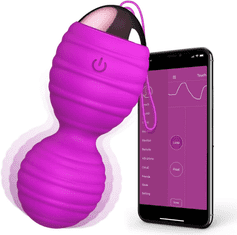 Pink Baroness Intelligens gésagolyó (Kegel-tréner) mobiltelefonos applikációval, lila